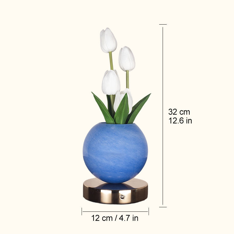 Álomszerű tulipános orchidea éjszakai lámpa – romantikus éjjeliszekrény-lámpa
