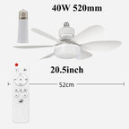 Csendes háztartási mini ventilátor világítással