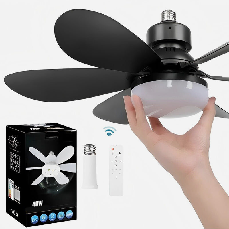 Csendes háztartási mini ventilátor világítással