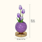 Álomszerű tulipános orchidea éjszakai lámpa – romantikus éjjeliszekrény-lámpa