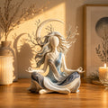 🧘 Békés meditációs szobor | Nyugodt hangulatot árasztó lakberendezési dísztárgy