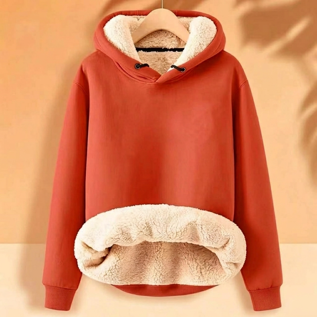 【M-5XL】🔥Férfi vastagított, sherpa béléssel ellátott kapucnis pulóver