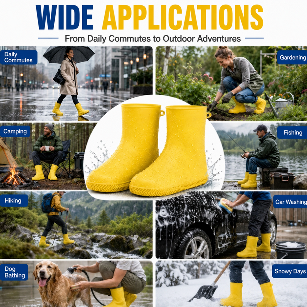 Vége a nedves cipőknek! Erős esőcipők — csúszásgátlóak és összecsukhatók a táskádba 🌧️