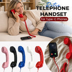 Retro telefonkagyló Type-C-s telefonokhoz