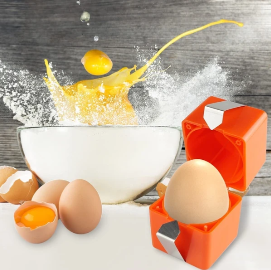 🍳Gyors tojásfeltörő eszköz – 🔥Több száz tojást nyithatsz meg gyorsabban és tisztábban