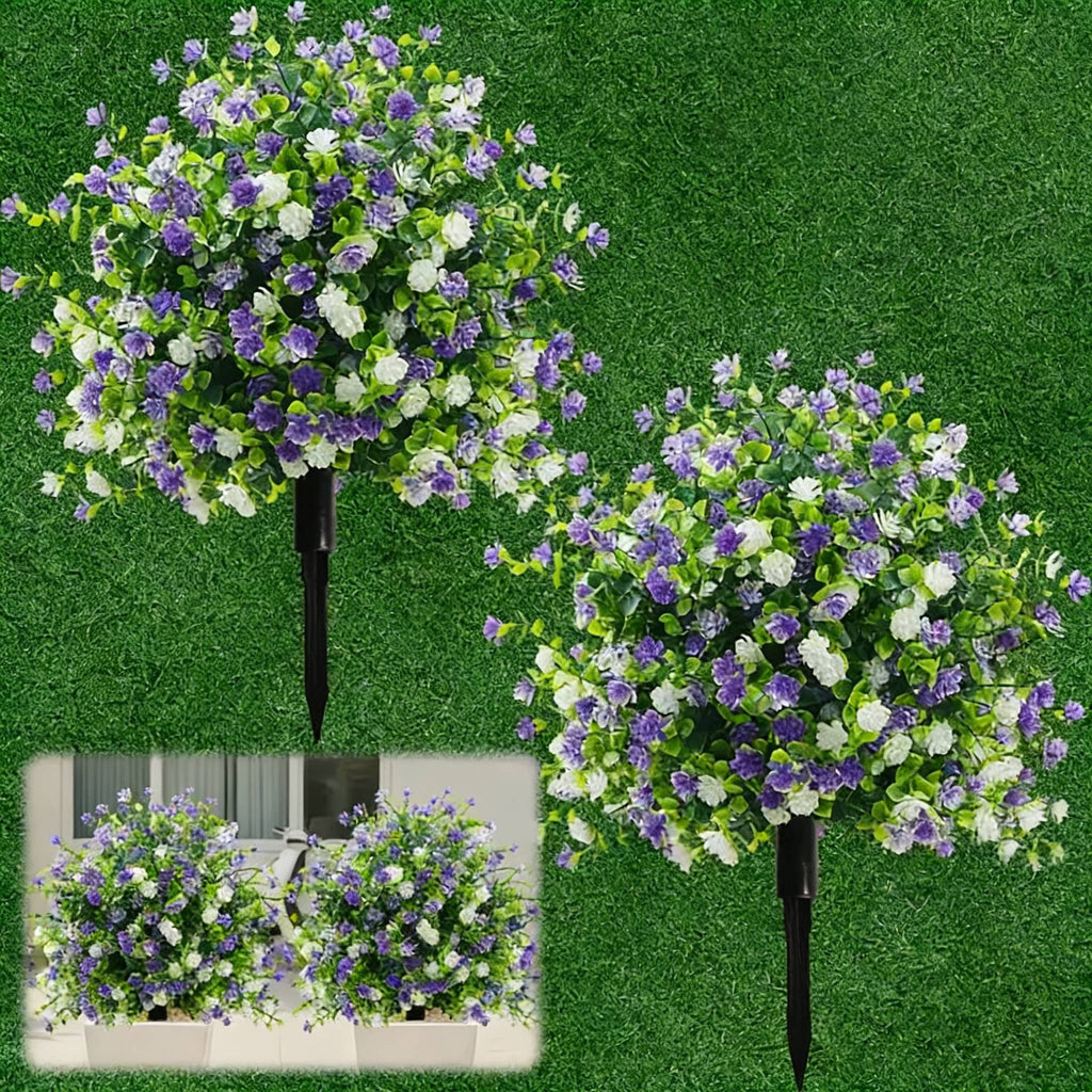 🌸Műfák cserépben, talajba szúrható rögzítőkarókkal