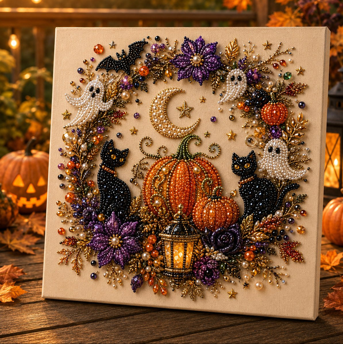 👻✨ Halloween gyöngyös kézműves készlet – Varázsold a pici gyöngyöket kísértetiesen aranyos alkotásokká!