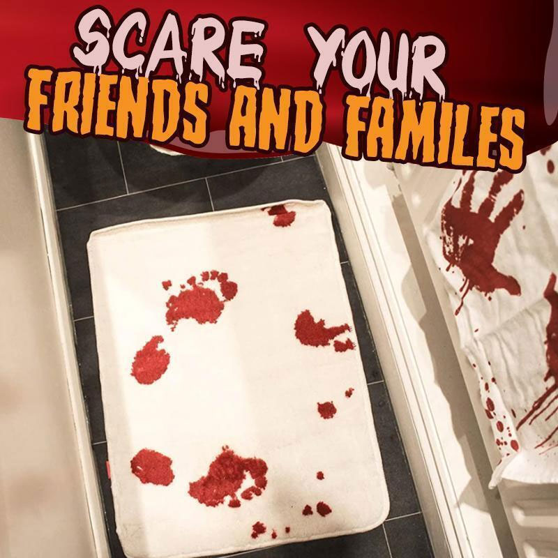 🎁Korai halloweeni akció🎃 – Vérrel díszített, színváltó halloweeni fürdőszoba szőnyeg