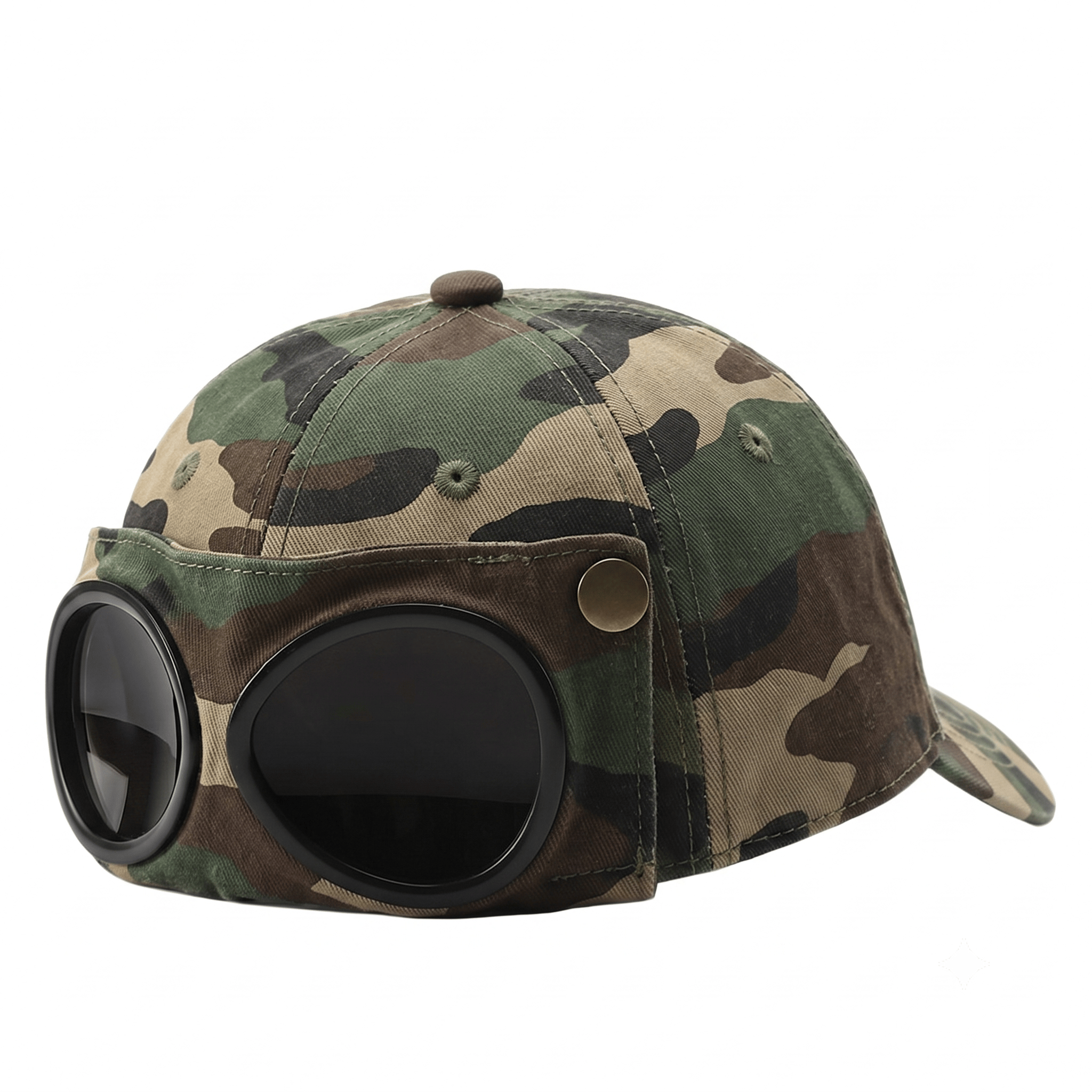 🤣 Aviator stílusú baseball sapka — egyedi napszemüveg-tartókkal és vintage fém díszítésekkel! 🧢✨