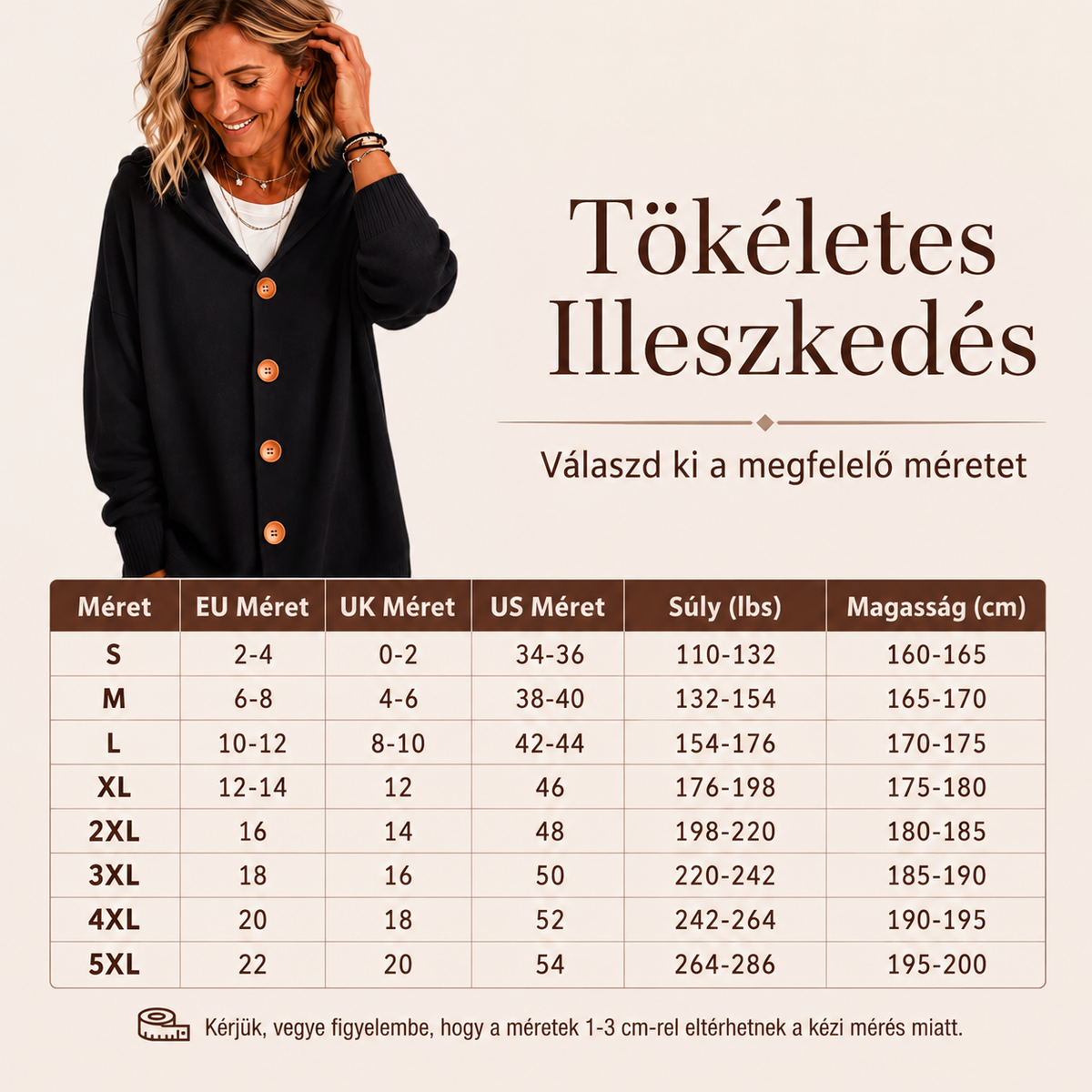 【S-5XL】❄️Kapucnis kötött kardigán