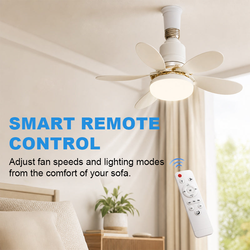 Csendes háztartási mini ventilátor világítással