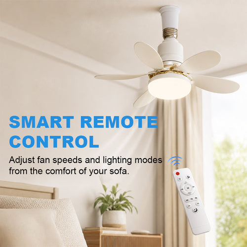 Csendes háztartási mini ventilátor világítással