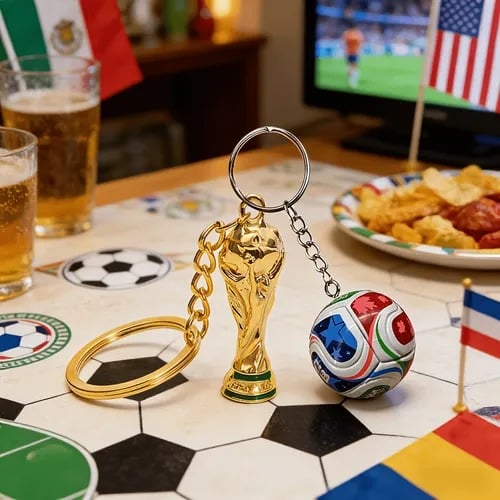 2026-os FIFA világbajnokság (USA–Mexikó–Kanada) kulcstartó: Vidd magaddal a játék szellemét bárhová ✨