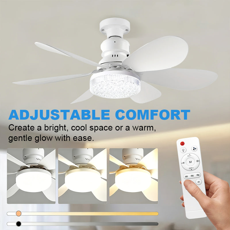 Csendes háztartási mini ventilátor világítással