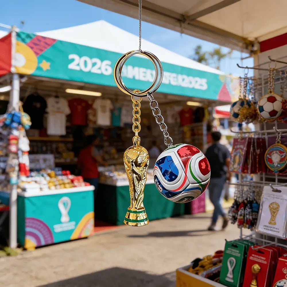 2026-os FIFA világbajnokság (USA–Mexikó–Kanada) kulcstartó: Vidd magaddal a játék szellemét bárhová ✨