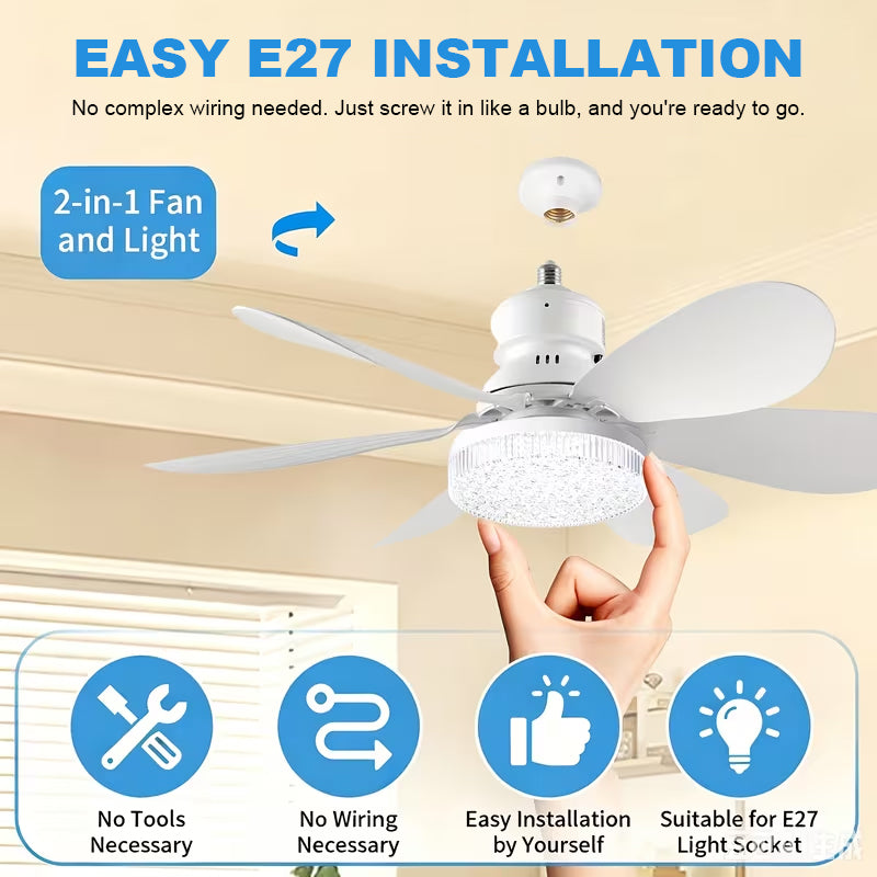 Csendes háztartási mini ventilátor világítással