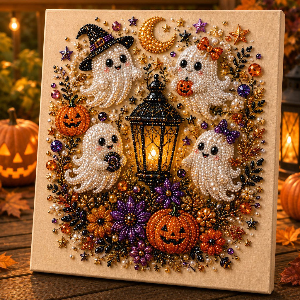 👻✨ Halloween gyöngyös kézműves készlet – Varázsold a pici gyöngyöket kísértetiesen aranyos alkotásokká!