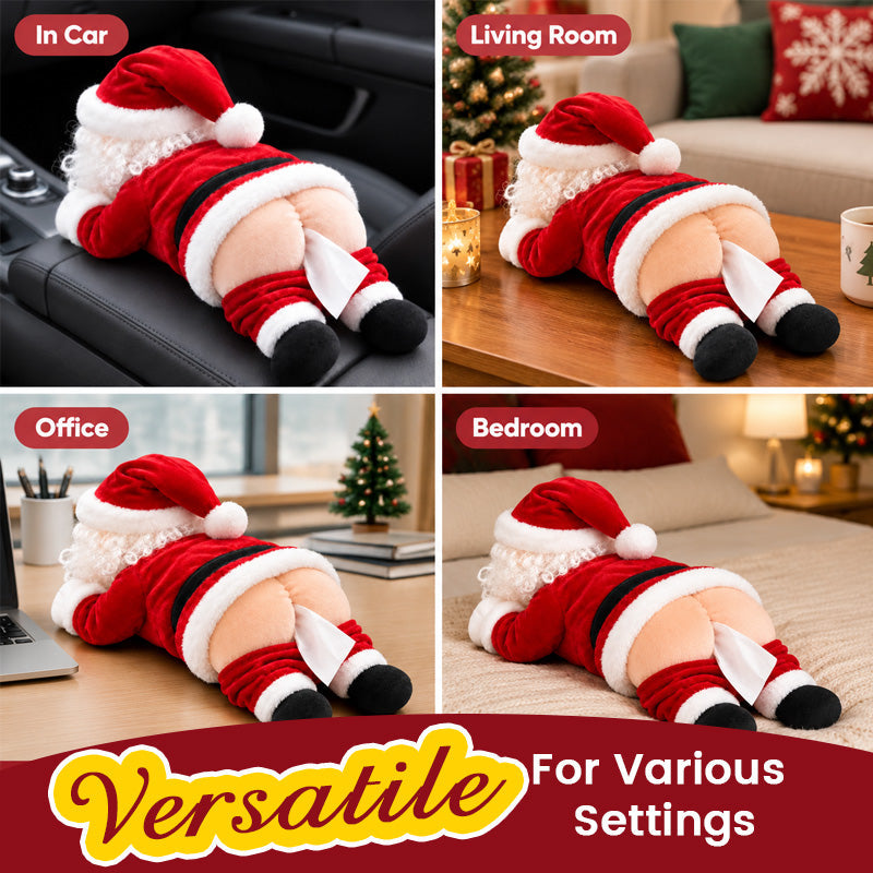 🎅 Vicces Mikulásos hátsó papírzsebkendő-tartó burkolat 🍑