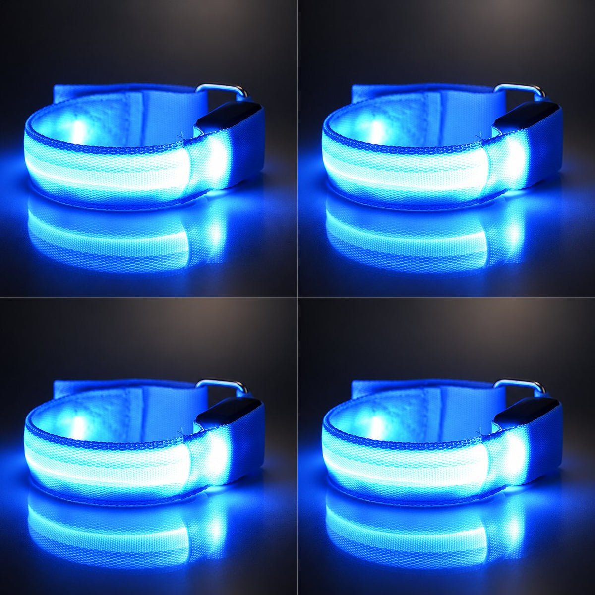 🐎 LED-es lábpántok lovakhoz – 4 darabos csomag | Újratölthető, éjszakai lovagláshoz készült biztonsági lámpák ✨