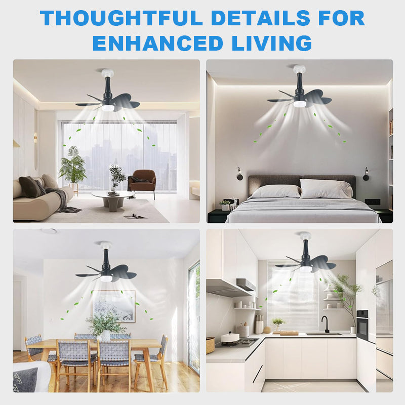Csendes háztartási mini ventilátor világítással