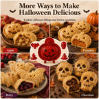 🎃 8 darabos halloweeni mini kézi piteformákból álló készlet