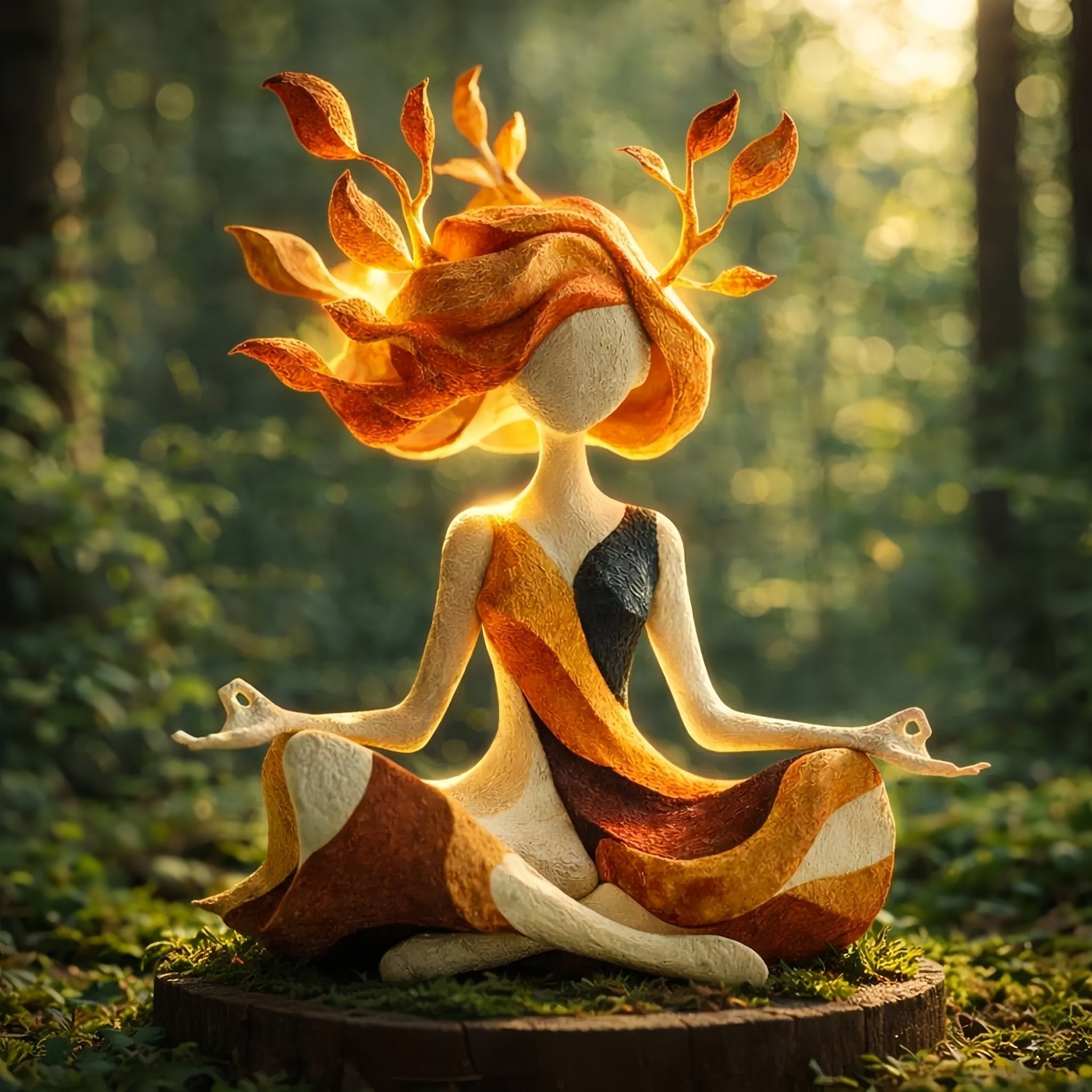 🧘 Békés meditációs szobor | Nyugodt hangulatot árasztó lakberendezési dísztárgy