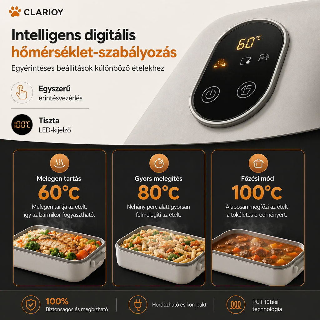 📢📢 Most 50% kedvezmény! 🍱⚡ Önmelegítő hordozható elektromos ételtartó 🔋🌡️