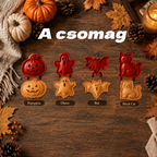 🎃 8 darabos halloweeni mini kézi piteformákból álló készlet
