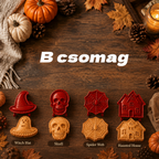 🎃 8 darabos halloweeni mini kézi piteformákból álló készlet