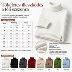 【S–3XL】🔥Oversize pulóver kötött gallérral