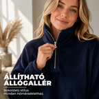 【S-3XL】🎀Rendkívül puha, polár anyagú, félig cipzáras pulóver