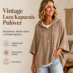 【S-5XL】💖Retro stílusú, laza szabású, kapucnis pulóver