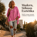 【S-5XL】💖Retro stílusú, laza szabású, kapucnis pulóver