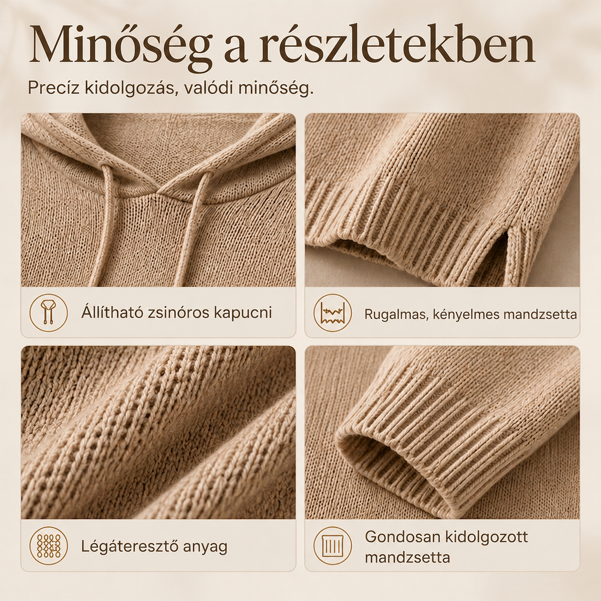 【S-5XL】💖Retro stílusú, laza szabású, kapucnis pulóver