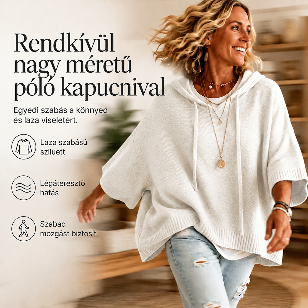 【S-5XL】💖Retro stílusú, laza szabású, kapucnis pulóver