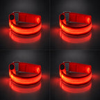 🐎 LED-es lábpántok lovakhoz – 4 darabos csomag | Újratölthető, éjszakai lovagláshoz készült biztonsági lámpák ✨