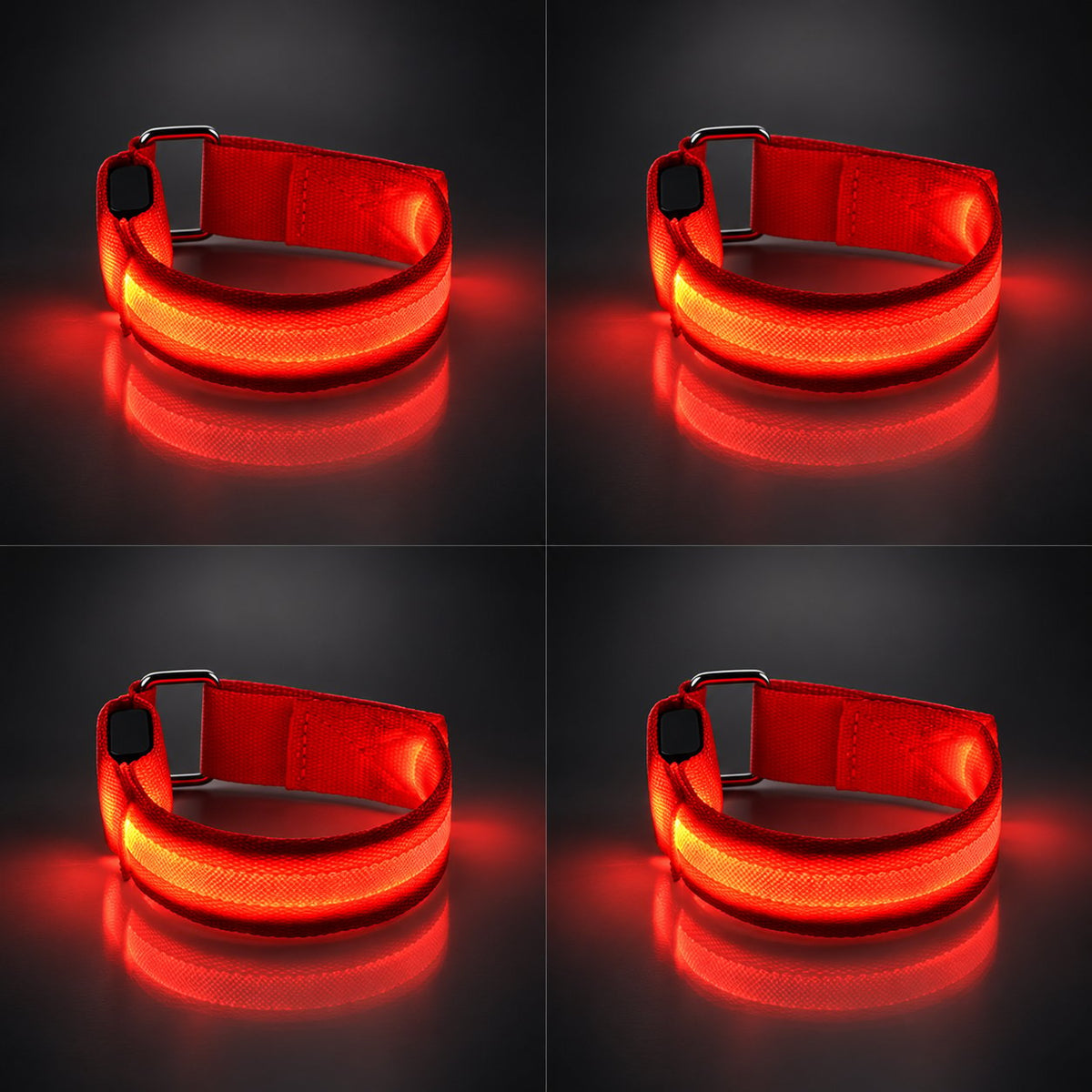 🐎 LED-es lábpántok lovakhoz – 4 darabos csomag | Újratölthető, éjszakai lovagláshoz készült biztonsági lámpák ✨