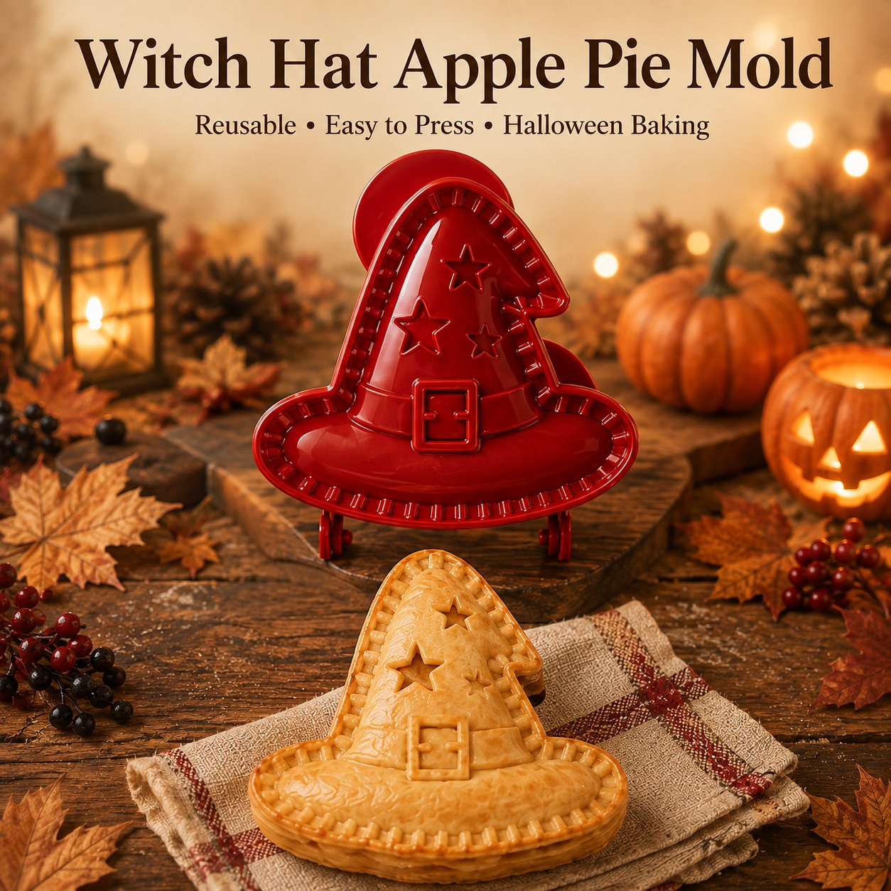 🎃 8 darabos halloweeni mini kézi piteformákból álló készlet