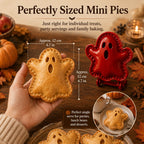 🎃 8 darabos halloweeni mini kézi piteformákból álló készlet