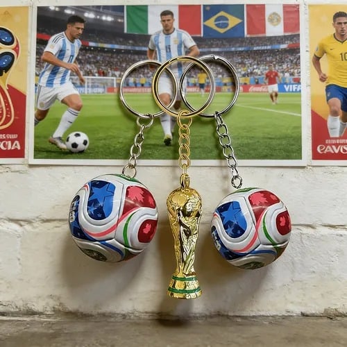 2026-os FIFA világbajnokság (USA–Mexikó–Kanada) kulcstartó: Vidd magaddal a játék szellemét bárhová ✨