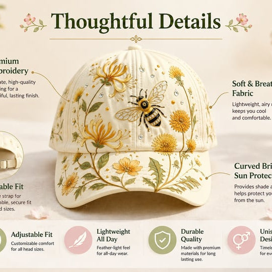 🔥Utolsó nap – 50% kedvezmény 🌸🌿 Garden Morning Cap