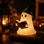 Halloween-i szellem gitár éjszakai lámpa és asztali dísz