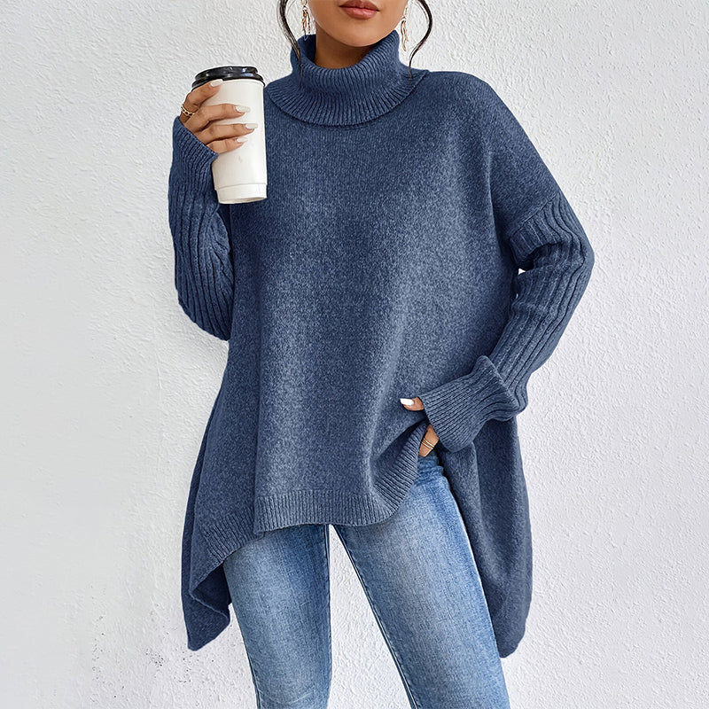 【S-2XL】❄️Aszimmetrikus, túlméretezett nyakú pulóver
