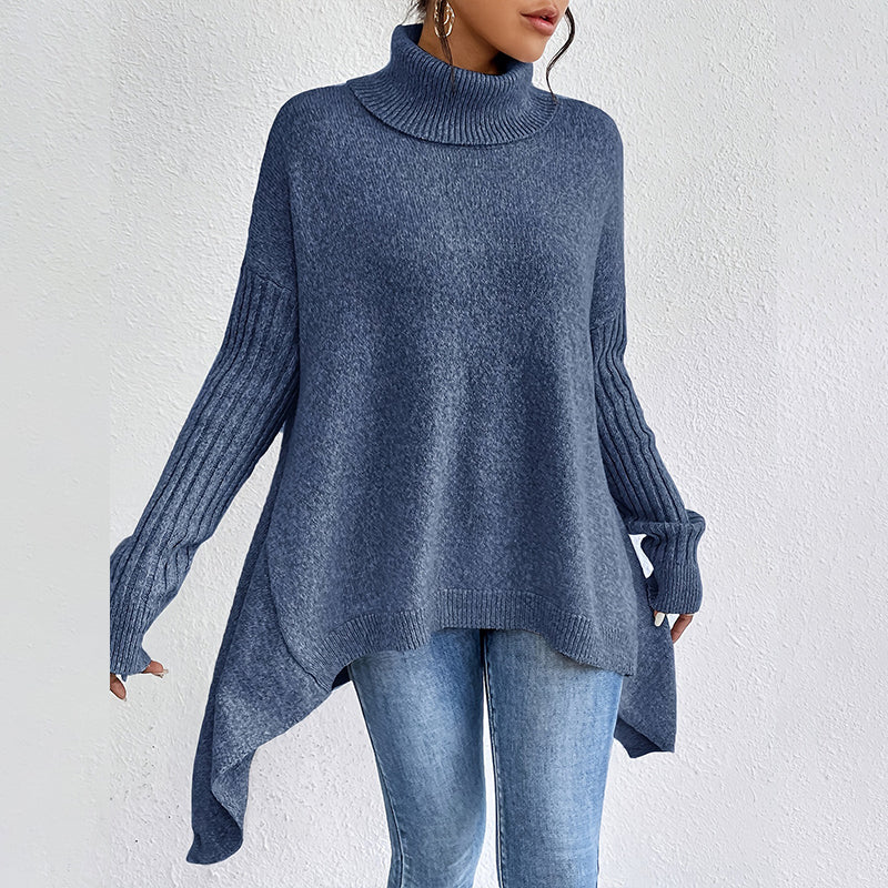 【S-2XL】❄️Aszimmetrikus, túlméretezett nyakú pulóver