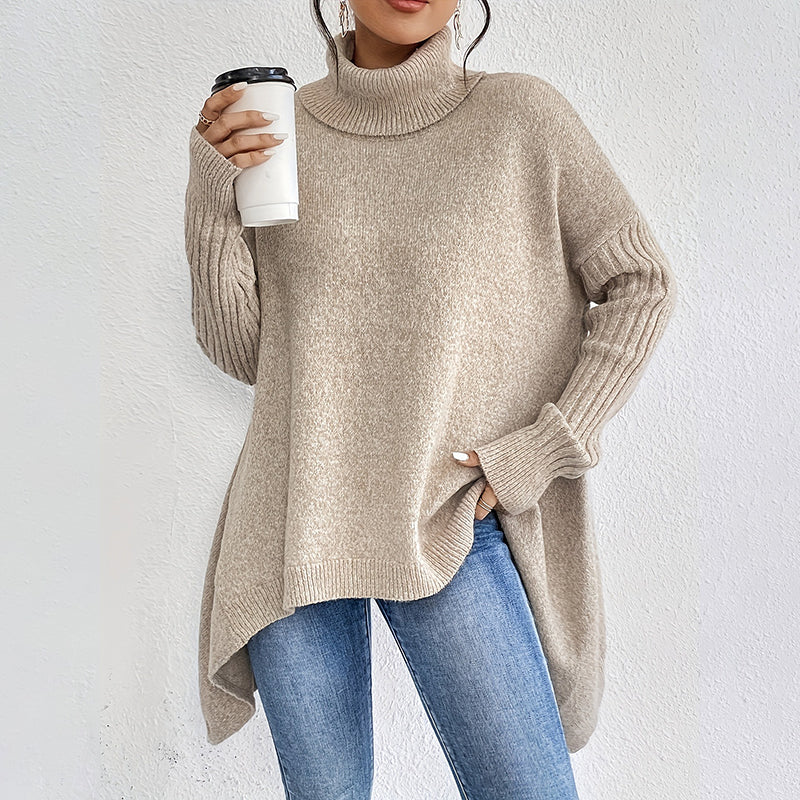 【S-2XL】❄️Aszimmetrikus, túlméretezett nyakú pulóver