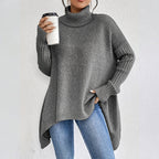 【S-2XL】❄️Aszimmetrikus, túlméretezett nyakú pulóver
