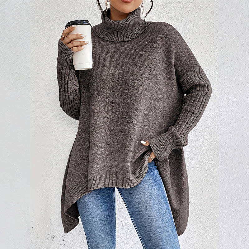 【S-2XL】❄️Aszimmetrikus, túlméretezett nyakú pulóver