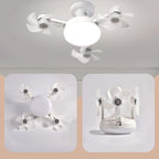 🌀 50% kedvezmény💥Mennyezeti ventilátor LED lámpával és távirányítóval