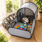 🐱🏠Többfunkciós, kerítéssel ellátott macskaház – szellőző, mosható és összecsukható 🐾✨