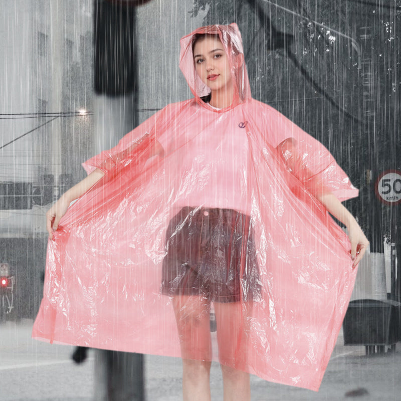 🌧️ Hordozható, eldobható esőkabát – ✨ Pehelysúlyú, azonnali védelem és zökkenőmentes, gondtalan kirándulás 🎒🏕️